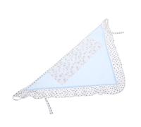 SAFIGLE Light Blue Floral Triangle Scarf with Unique Spotted Pattern for Versatile Headwear for Parties Weddings and Stylish Accessories