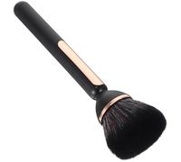 SAFIGLE Lightweight Black Powder Brush for Makeup and Nail Cleaning, Small Cosmetic Mineral Brush for Foundation and Dust Removal, Convenient Travel Nail Cleaning Tool