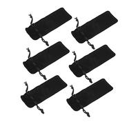 SAFIGLE Lipstick Storage Pouch 6pcs 5x14cm Velvet Drawstring Cosmetic Makeup Organizer Bag Dustproof Travel Holder for Women