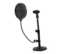 SAFIGLE Live Broadcast Microphone Stand Mic Arm Xlr Mic Sturdy Metal Desktop Rack Holder for Broadcast Rooms Studios