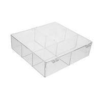 SAFIGLE Makeup Organizer for Women Cotton Swab Box Lids Cosmetic Cotton Box Storage Container Tidy up Your Vanity