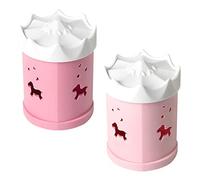 SAFIGLE Makeup Sponges Container 2pcs Beauty Egg Storage Box Lid Easy to Open and Close