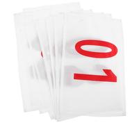 SAFIGLE Marathon Race Bibs 10 Sheets Polyester Cotton Race Number Bibs Lightweight Portable Ideal for Swimming and School Sports Competitions