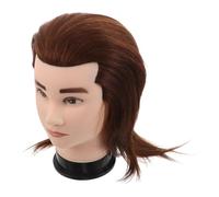 SAFIGLE Men's Hairdressing Tutorial Human Hair Mannequin for Barber Practice Training Model Styling Cutting Haircut Practice