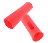 SAFIGLE Microphone, 2pcs Cover Wireless Sleeve for Silicone Handle Red Handheld Professional Protection Extended Lifespan, Stylish Accessory for Ktv Live Performances