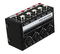SAFIGLE Mini Audio Mixer Channel Passive Stereo Mixer Independent Volume Controls for Instruments Cd Players and More No Power Needed Compact Design for Home Studio Use