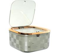 SAFIGLE Mini Garbage Bin with One Push Open Wide Opening for Small Spaces