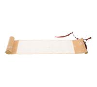 SAFIGLE Mini Vintage Chinese Xuan Paper Scroll, Half Raw Blank Calligraphy Roll Paper with White Fish Roe Gold, Traditional Hanging Scroll for Chinese Painting and Calligraphy Practice,