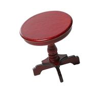 SAFIGLE Miniature Doll Furniture Small Round Table Micro Table Model for DIY Manual Homework Mini Furniture Ornament Red