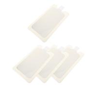 SAFIGLE Monopolar Negative Electrode Sheets with Consistent Results 4pcs Plastic Rounded Burrfree Edges, Reduces Risk of Irritation for Beauty Device Suitable for Salon and Home Use
