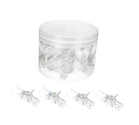 SAFIGLE Multi-function Push Pin Clips 50pcs Box, Picture Accessories for Photo Hanging, Cork Board Craft Supply for Home and Office Use