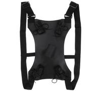 SAFIGLE Multi-functional Dual Sword Back Strap, Adjustable Leather Carrying Belt for Adults and Children, Black, for Cosplay and Swordplay Activities