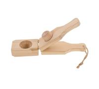 SAFIGLE Multi-Purpose Wooden Plantain Masher with Handle for Tostones and Bananas Smooth-Edge Banana Smasher Maker for Effortless Potato and Plantain Crushing Kitchen Tool Gadget for Quick