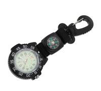 SAFIGLE Multifunction Clip Watch with Carabiner and Compass Portable Nylon Strap Pocket Watch for Travel Adventure and Work Durable Design for Doctors and Nurses