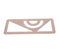 SAFIGLE Multifunctional Aluminum Alloy Geometry Ruler Metal Scale Drawing Tool Professional Drafting Accessory for Students Architects Engineers Designers