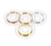 SAFIGLE Nail Art Copper Wire 4 Rolls Fine Metallic Lines for Nail Decoration Ultra-Fine Craft Supplies and Decoration