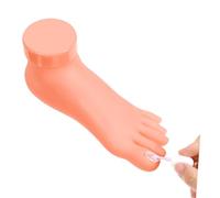 SAFIGLE Nail Art Foot Model Practice Tool with Realistic Elasticity for Manicure Training Lightweight Pedicure Aid for Applying False Toenails and Polish Skills Improvement