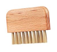SAFIGLE Nail Brush Scrub Brush Wooden Handle Natural Yellow Pig Bristles Compact Size Toenail Finger Pedicure Scrubbing Tool Gentle Cleaning Hands Feet
