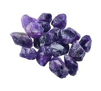 SAFIGLE Natural Amethyst Gemstone Blocks Deep Purple Decorative Specimens Handcrafted Aromatherapy Stone for Home Office Tabletop Decoration