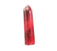 SAFIGLE Natural Fluorite Crystal Wand Real Chakra Healing Stones Stick Striped Hexagonal Point Treatment Stone