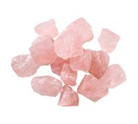 SAFIGLE Natural Pink Crystal Gemstone Blocks Handmade Decorative Rough Mineral Specimens for Home Garden Display Portable Unique Craft Decor with Authentic Raw Stone Texture