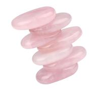 SAFIGLE Natural Pink Jade Scraping Board for Physical Therapy Multi Functional Massager for Face Neck Back Smooth Easy to Hold Spa Tool Thoughtful Present