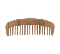 SAFIGLE Natural Wooden Curly Hair Detangler Comb with Wide Teeth for Scalp Massage Ergonomic Crescent Handle for Comfortable Grip Suitable for Long Wavy and Straight Hair Care and