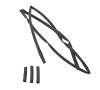 SAFIGLE No Tie Shoelace Aglets End Caps for Shoelace and Rope, Black Plastic Protective Covers, Cuttable Design Fits 2-5mm Ends, Extends Lace Lifespan for Frequent Wear and Outdoor