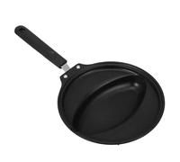 SAFIGLE Non-Stick Egg Frying Pan for Household Use Iron Omelet Mold with Even Heat Conducting Bottom Practical Japanese Style Omelet Rice Cooker in Black