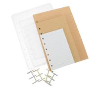 SAFIGLE Note Book Cover Resin Mold with Binder Ring and 10pcs Fillers, Sturdy Silicone Mold for A5 A6 A7 Sizes, Easy Demolding DIY Notebook Making and Journal Craft Supplies
