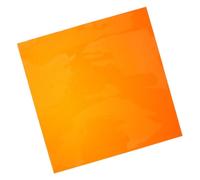 SAFIGLE Orange Square Anti-glare Plastic Light Gel Filter Sheet Improved Night Lighting for Video Studio Use and Offices, Fluorescent Colour Light Filter for Photography and Decoration