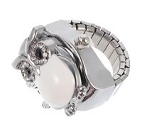 SAFIGLE Owl Pattern Vintage Ring Watch Unique Finger Ornament for Festivals Creative Design for Women Adjustable Size
