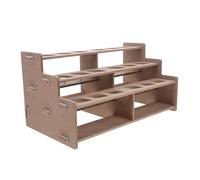 SAFIGLE Paint Storage Rack for Oil Watercolor Artists Multi-Level Desktop Organizer for Paint Tubes and Brushes for Studio Workspace