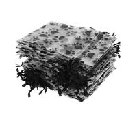 SAFIGLE Paw Print Organza Drawstring Bags 4.7x3.5 Inch Craft Fabric Jewelry Storage Pouches for Animal Treats and Party Favors