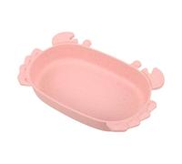 SAFIGLE Pink Crab-themed Bird Shower Accessory Plastic Parakeet Bird Bath with Antislip Bottom Spacious Bathing Session for Cage Parakeet inside Cage