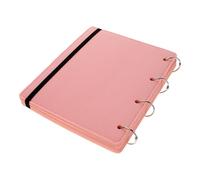 SAFIGLE Pink Felt Pin Display Album with Removable Pages, Badge Storage Book, Organizer for Enamel Pins and Collectors, 10.2 X 8.3 X 1.6 Inches Pin Badge Display Pin Badges