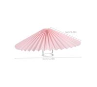 SAFIGLE Pink Pleated Fabric Lampshade with Sturdy Iron Frame Soft Light Diffusion for Table Lamps and Pendant Lights Suitable for Hotels Restaurants Bedrooms Dining Rooms Elegant