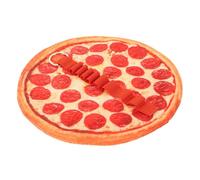 SAFIGLE Pizza Canvas Roll-up Pencil Case, Large Capacity Stationery Holder with Pizza Print, Sturdy Pen Pouch for Students and Artists, for School and Art Supplies Storage