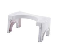 SAFIGLE Plastic Folding Toilet Foot Stool for Adults Squatting Step Stool for Bathroom Ergonomic Design for Squat Position Plastic Supports Healthy Bowel Movements