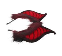 SAFIGLE Plush Halloween Bat Ear Headband for Women Realistic Spooky-cute Animal Ear Hairband for Cosplay Party Dress-up Festival Accessories and Stylish