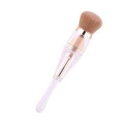 SAFIGLE Portable All-in-one Makeup Brush Cosmetic Tool for Foundation Blush and Eyeshadow Practical Handle Comfortable Bristle Sleek White Design