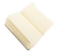 SAFIGLE Portable Black Pu Paper Notebook for Note Taking Tab Journal with Index Labels Thickened Cover Easy to Carry Protective Inner Pages Simple Elegant Practical Office Notebook