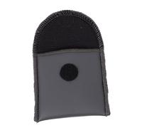 SAFIGLE Portable Hearing Aid Storage Bag Small Pu Leather Protective Pouch Black with Sponge Padding for Hearing Aid Devices Suitable for Everyday Carry