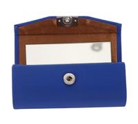 SAFIGLE Portable Lipstick Case Single Holder Pu Surface with Mirror Simple Elegant Design Random Color for Traveling and Hiking Women