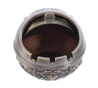 SAFIGLE Portable Metal Ashtray with Lid Anti-drop Round Design for Home and Outdoor Use Impact-resistant Construction Stylish Accessory for Living and Patio Small for Men