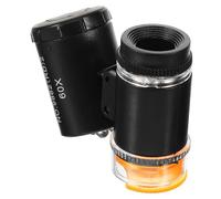 SAFIGLE Portable Mini Microscope with LED Lights Magnifier for Textile Printing Inspection Small Magnification Microscope for Detailed Observation and Jewelry Loupe Use