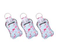 SAFIGLE Portable Perfume Hand Bottle Set 30ml, 6pcs Refillable Empty Bottles with Protective Covers, Lightweight Travel Portable Keychain Holders for Hand Sanitiser and Lotion