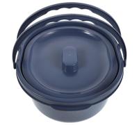 SAFIGLE Portable Plastic Bedpan Urinal with Lid and Double Handles, Large Capacity Toilet Bucket for Elderly, Camping, Hospital Use, Unisex Potty Urine Basin for Men and Women