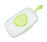 SAFIGLE Portable Wet Tissue Case with Moisture Lock Silicone Hand Button Opening Design for Diaper Bags and Strollers Lightweight Travel Wipes Box Holder for Outdoor Use