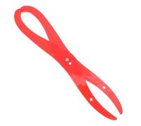 SAFIGLE Pottery Shaping Bent Leg Ruler Made of Sturdy Plastic in Red, for Measuring Inner and Outer Dimensions of Ceramic and Clay Models, Suitable for Crafting